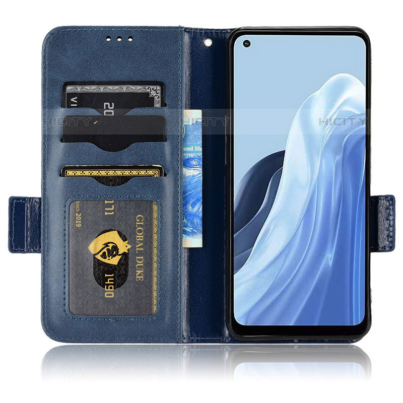 Funda de Cuero Cartera con Soporte Carcasa C02X para Oppo Reno7 A