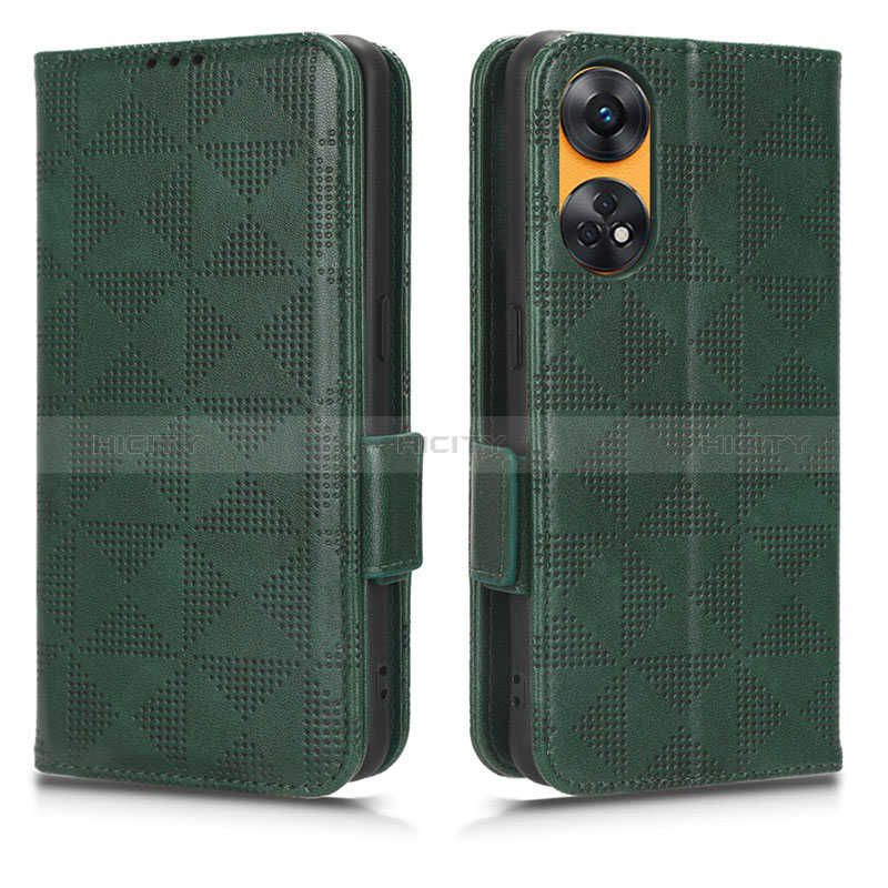 Funda de Cuero Cartera con Soporte Carcasa C02X para Oppo Reno8 T 4G