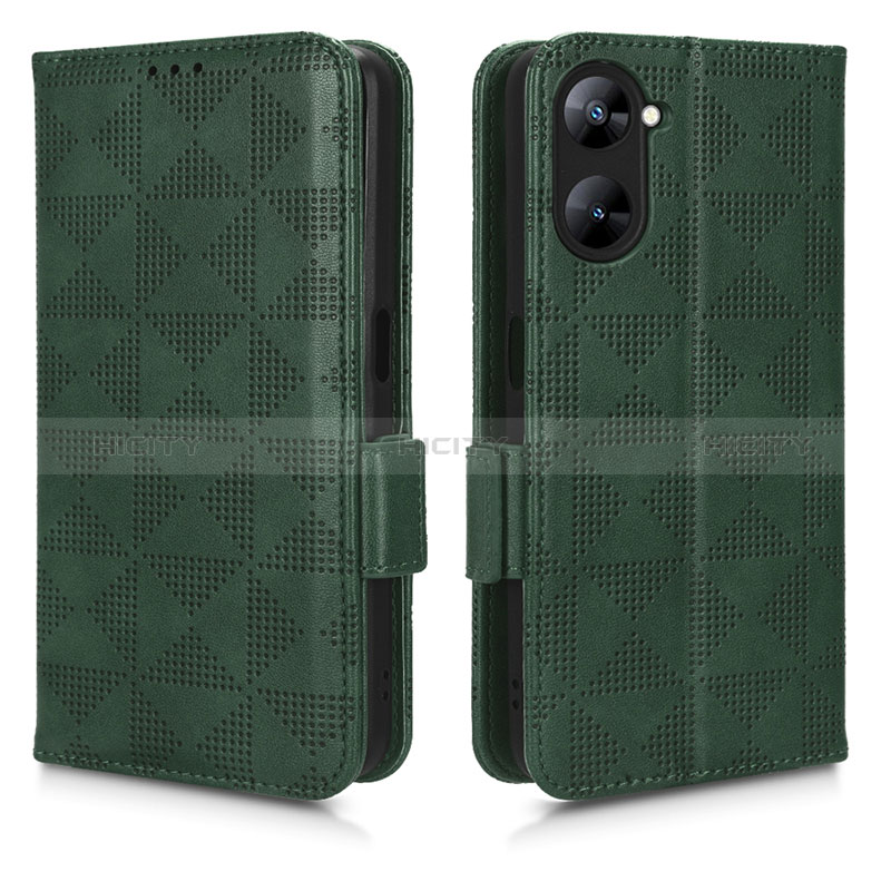 Funda de Cuero Cartera con Soporte Carcasa C02X para Realme 10S 5G