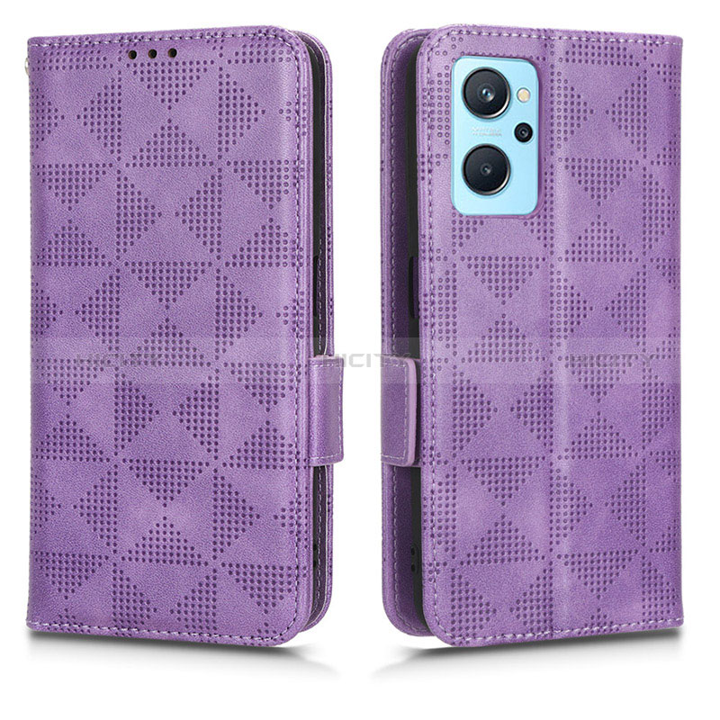 Funda de Cuero Cartera con Soporte Carcasa C02X para Realme 9i 4G