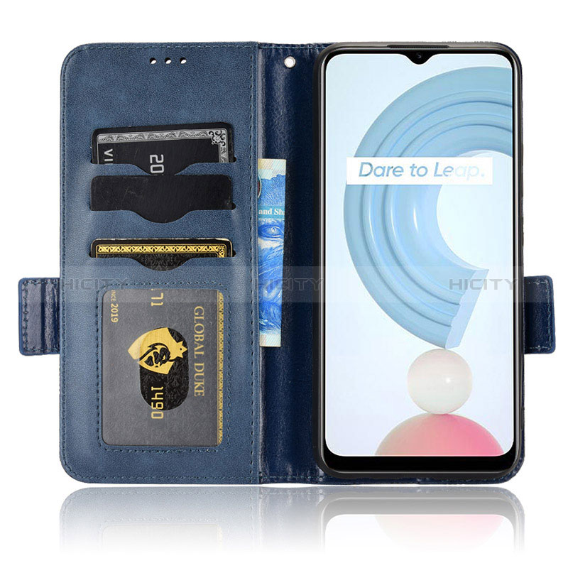 Funda de Cuero Cartera con Soporte Carcasa C02X para Realme C21Y