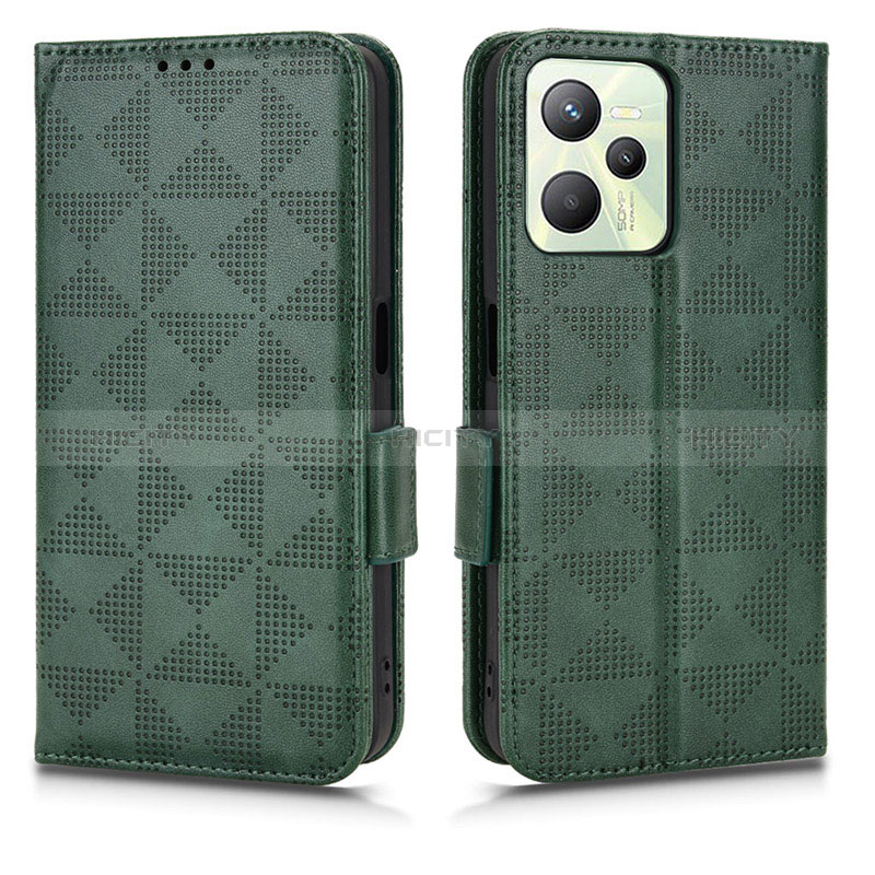 Funda de Cuero Cartera con Soporte Carcasa C02X para Realme C35