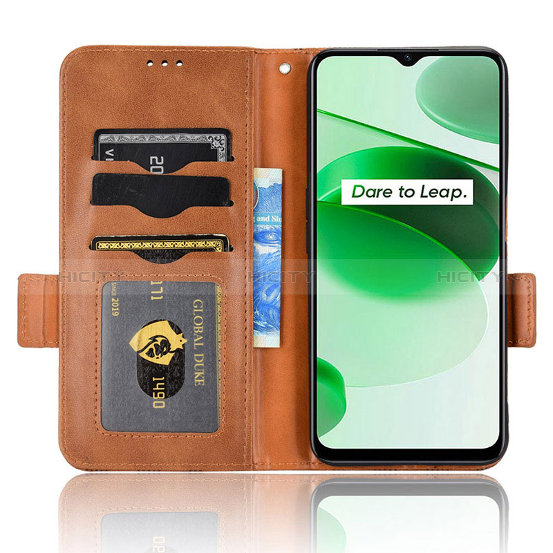 Funda de Cuero Cartera con Soporte Carcasa C02X para Realme C35