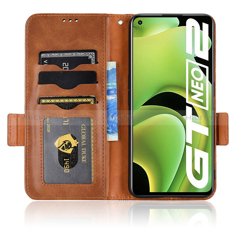 Funda de Cuero Cartera con Soporte Carcasa C02X para Realme GT Neo2 5G