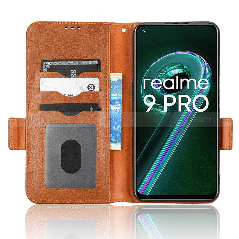 Funda de Cuero Cartera con Soporte Carcasa C02X para Realme V25 5G