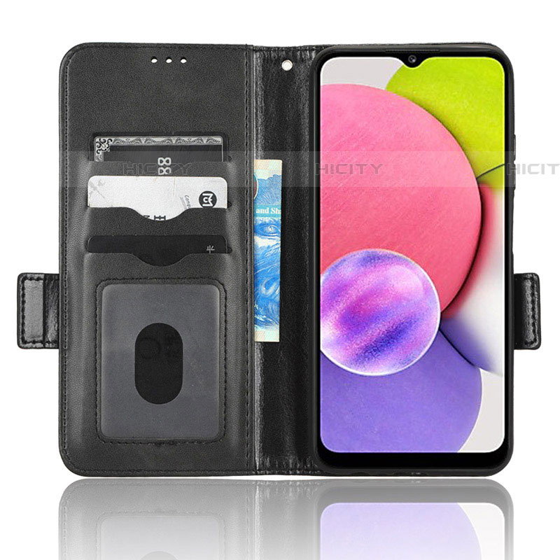 Funda de Cuero Cartera con Soporte Carcasa C02X para Samsung Galaxy A03s