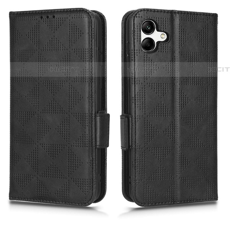 Funda de Cuero Cartera con Soporte Carcasa C02X para Samsung Galaxy A04E Negro