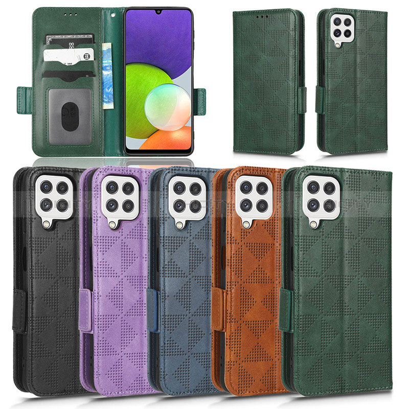 Funda de Cuero Cartera con Soporte Carcasa C02X para Samsung Galaxy A12