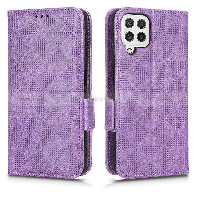 Funda de Cuero Cartera con Soporte Carcasa C02X para Samsung Galaxy A12