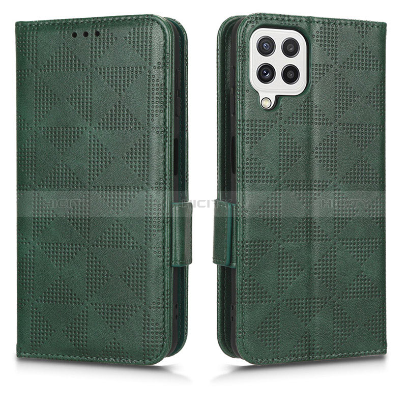 Funda de Cuero Cartera con Soporte Carcasa C02X para Samsung Galaxy A12 Nacho