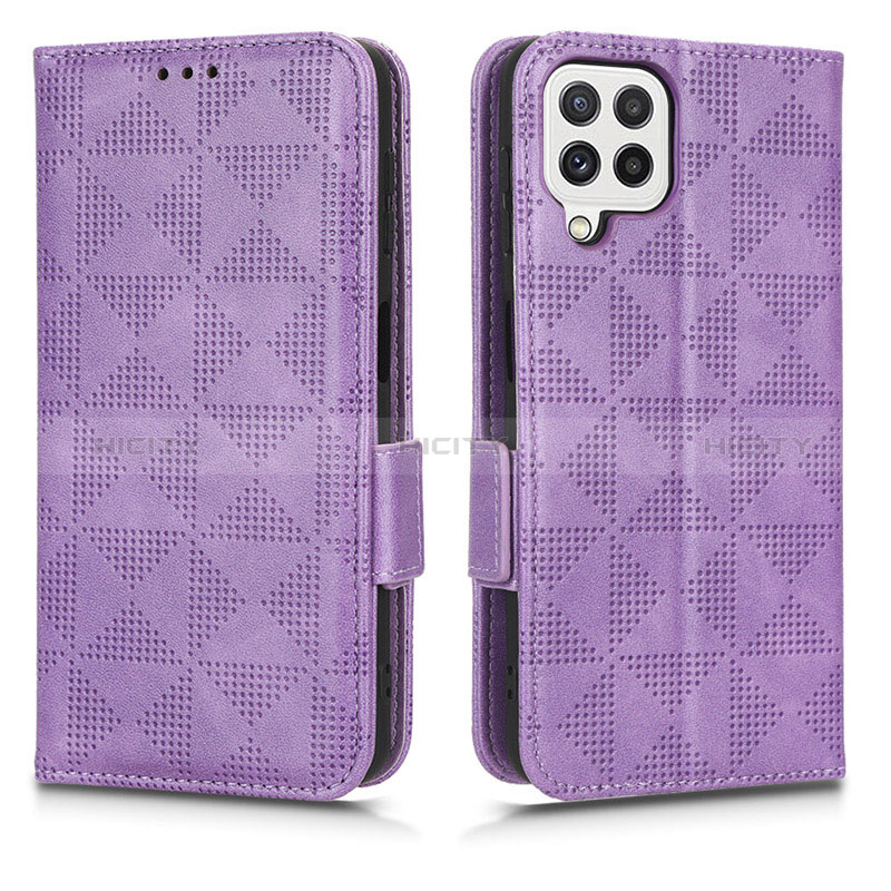 Funda de Cuero Cartera con Soporte Carcasa C02X para Samsung Galaxy A12 Nacho