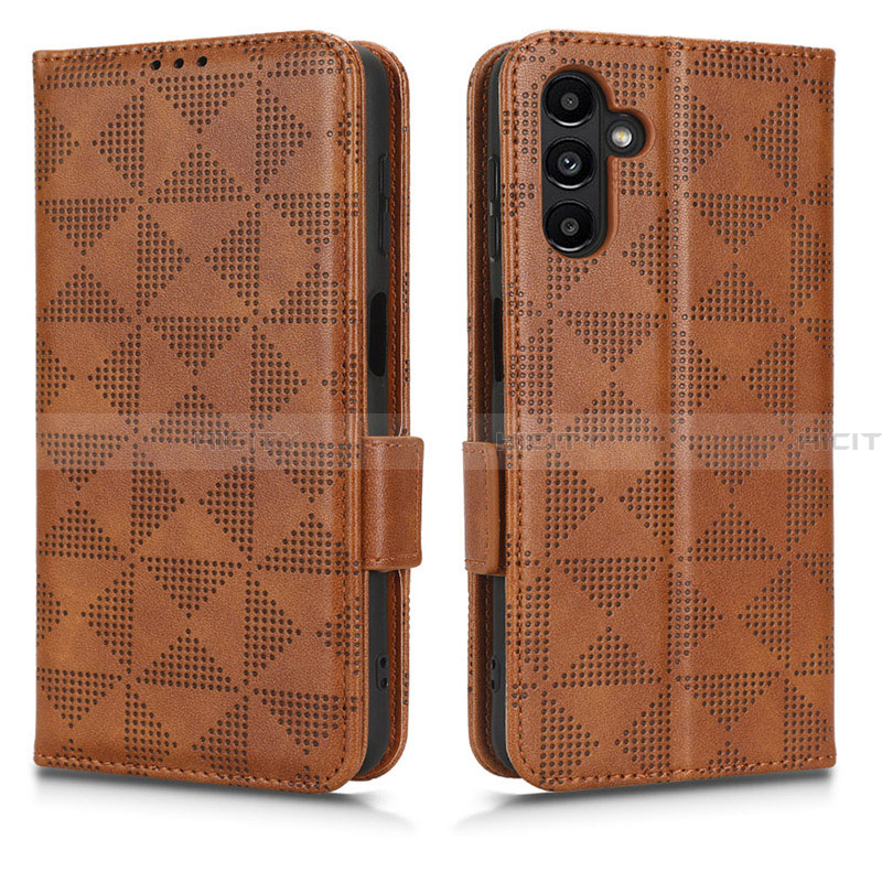 Funda de Cuero Cartera con Soporte Carcasa C02X para Samsung Galaxy A13 5G Marron