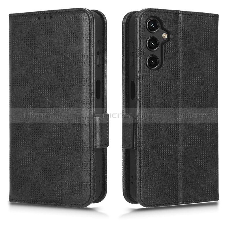 Funda de Cuero Cartera con Soporte Carcasa C02X para Samsung Galaxy A14 4G Negro