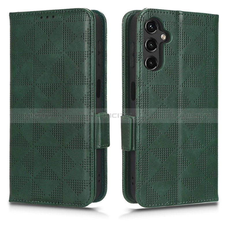 Funda de Cuero Cartera con Soporte Carcasa C02X para Samsung Galaxy A14 4G Verde