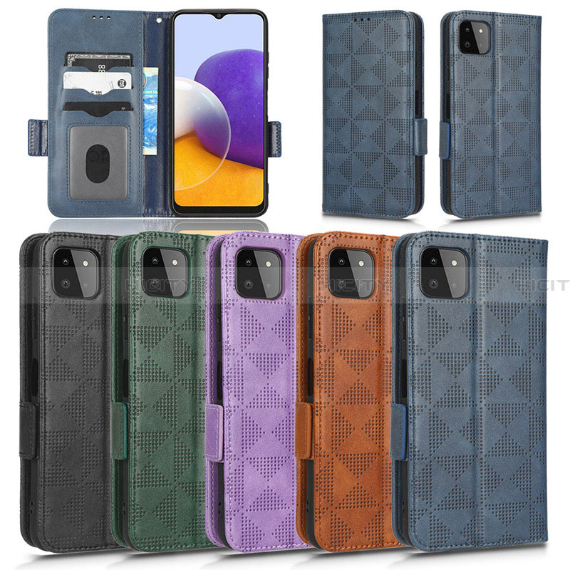 Funda de Cuero Cartera con Soporte Carcasa C02X para Samsung Galaxy A22 5G