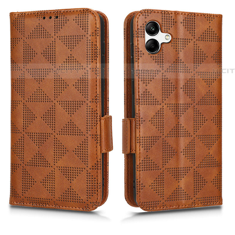 Funda de Cuero Cartera con Soporte Carcasa C02X para Samsung Galaxy F04 Marron