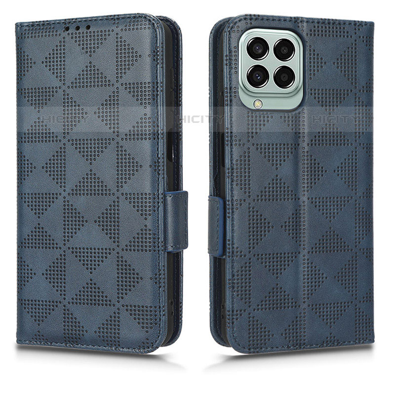 Funda de Cuero Cartera con Soporte Carcasa C02X para Samsung Galaxy M33 5G Azul