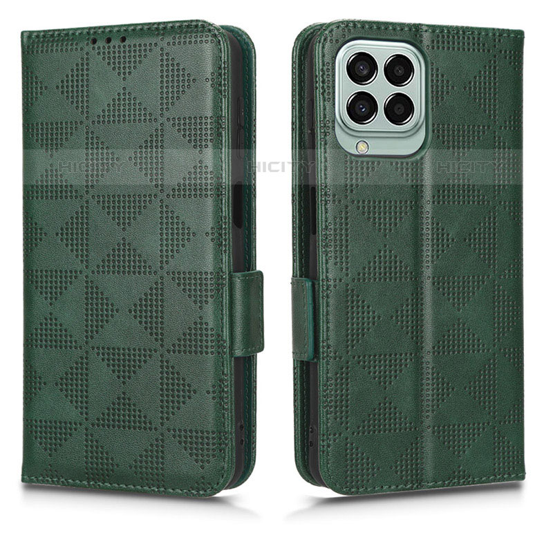 Funda de Cuero Cartera con Soporte Carcasa C02X para Samsung Galaxy M33 5G Verde