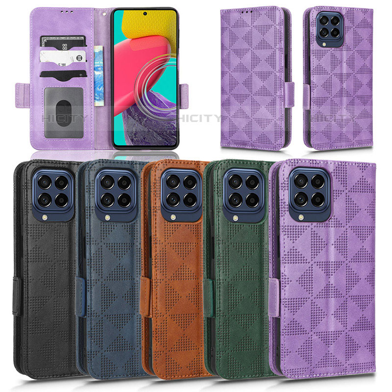 Funda de Cuero Cartera con Soporte Carcasa C02X para Samsung Galaxy M53 5G