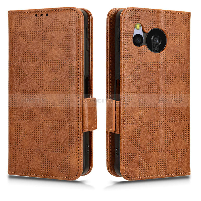 Funda de Cuero Cartera con Soporte Carcasa C02X para Sharp Aquos Sense8