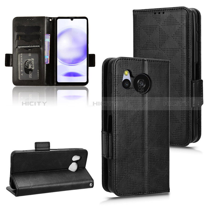 Funda de Cuero Cartera con Soporte Carcasa C02X para Sharp Aquos Sense8