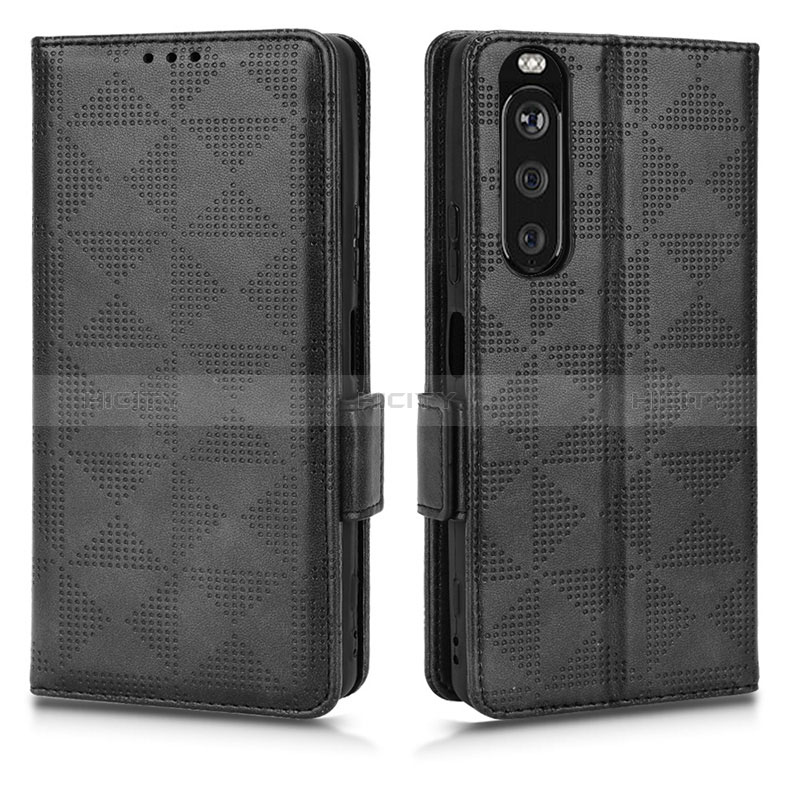 Funda de Cuero Cartera con Soporte Carcasa C02X para Sony Xperia 1 III