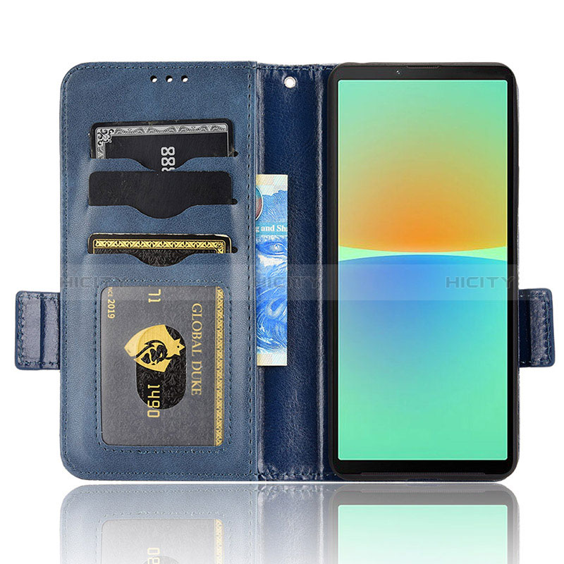 Funda de Cuero Cartera con Soporte Carcasa C02X para Sony Xperia 10 IV SOG07