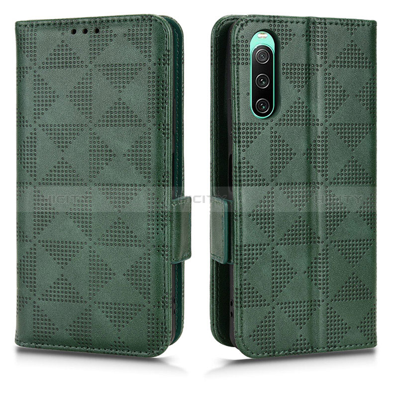 Funda de Cuero Cartera con Soporte Carcasa C02X para Sony Xperia 10 V