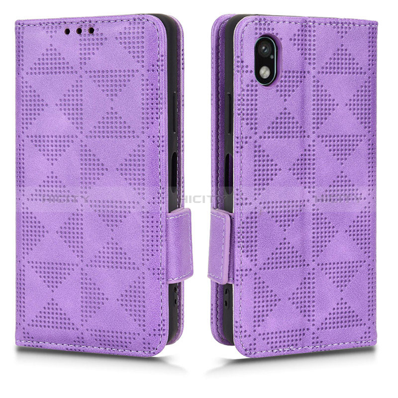 Funda de Cuero Cartera con Soporte Carcasa C02X para Sony Xperia Ace III SO-53C