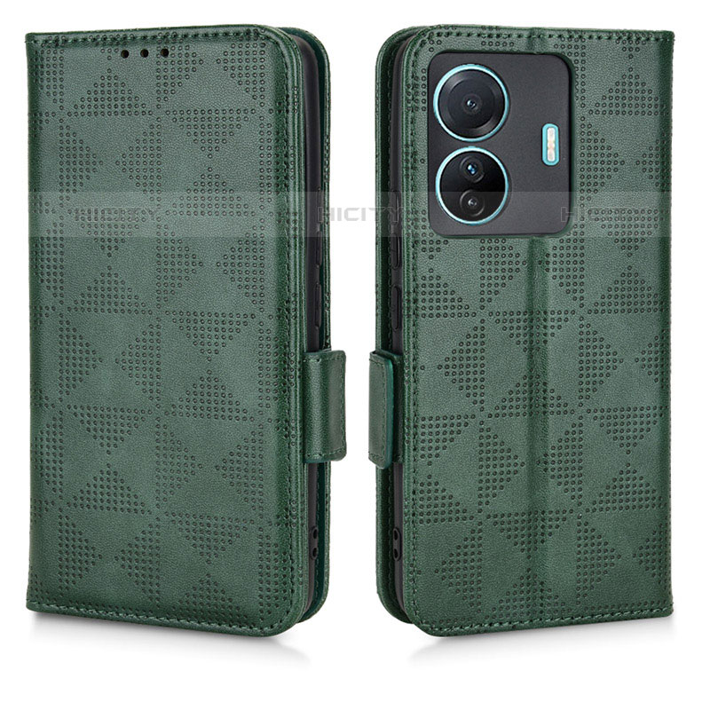 Funda de Cuero Cartera con Soporte Carcasa C02X para Vivo T1 Pro 5G