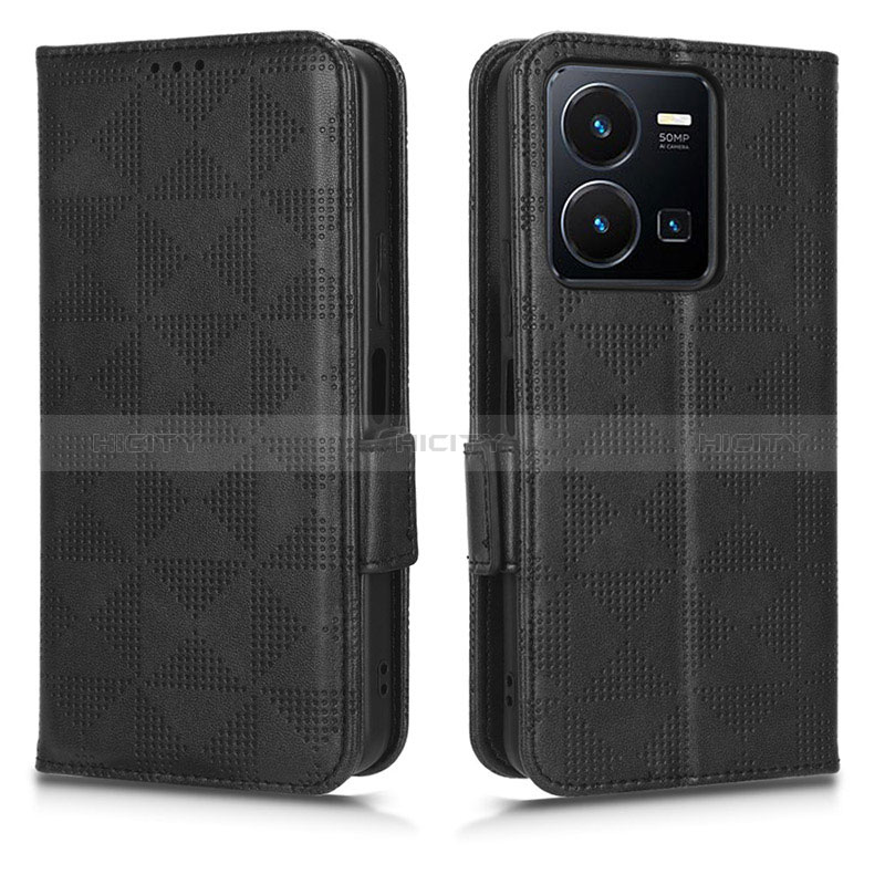 Funda de Cuero Cartera con Soporte Carcasa C02X para Vivo Y35 4G