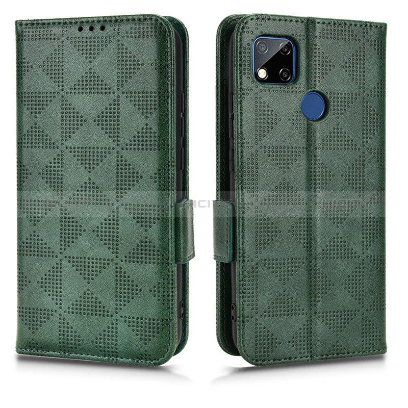 Funda de Cuero Cartera con Soporte Carcasa C02X para Xiaomi Redmi 10A 4G