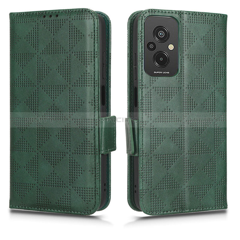 Funda de Cuero Cartera con Soporte Carcasa C02X para Xiaomi Redmi 11 Prime 4G Verde