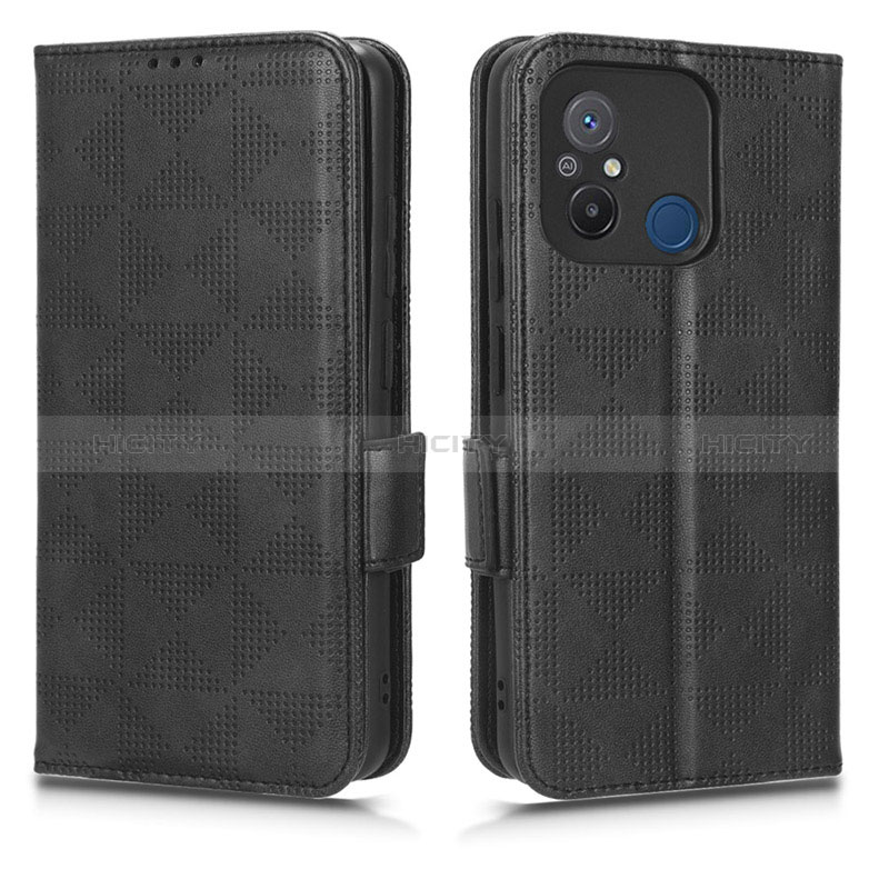 Funda de Cuero Cartera con Soporte Carcasa C02X para Xiaomi Redmi 11A 4G Negro