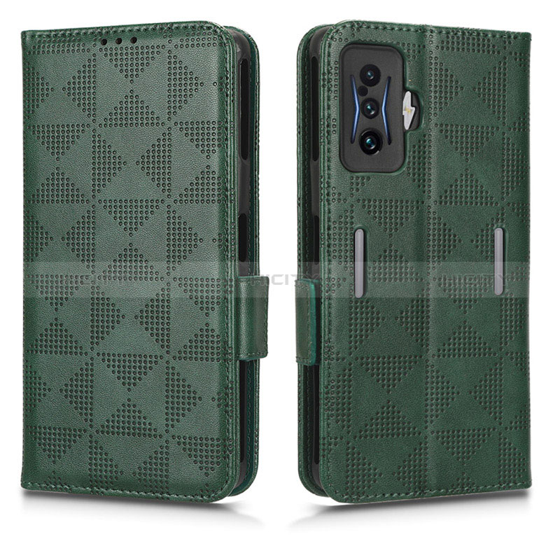 Funda de Cuero Cartera con Soporte Carcasa C02X para Xiaomi Redmi K50 Gaming 5G