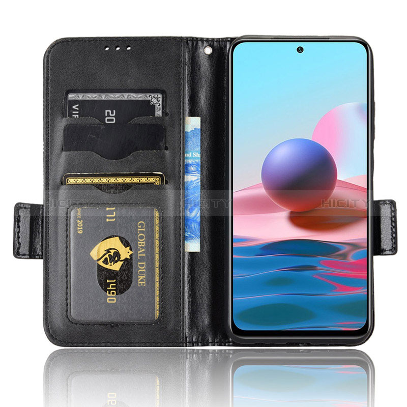 Funda de Cuero Cartera con Soporte Carcasa C02X para Xiaomi Redmi Note 10 4G