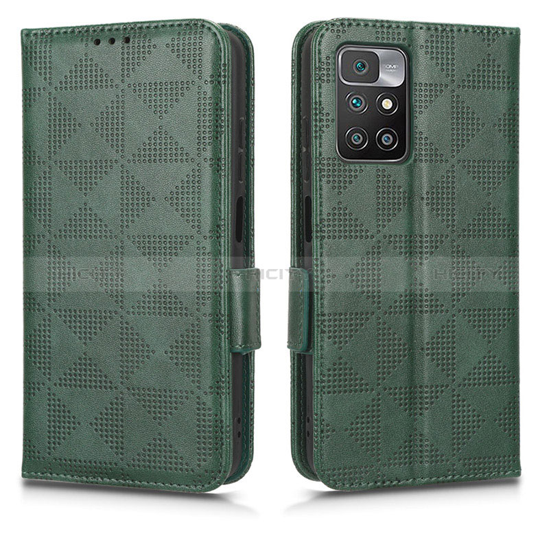 Funda de Cuero Cartera con Soporte Carcasa C02X para Xiaomi Redmi Note 11 Pro+ Plus 5G Verde