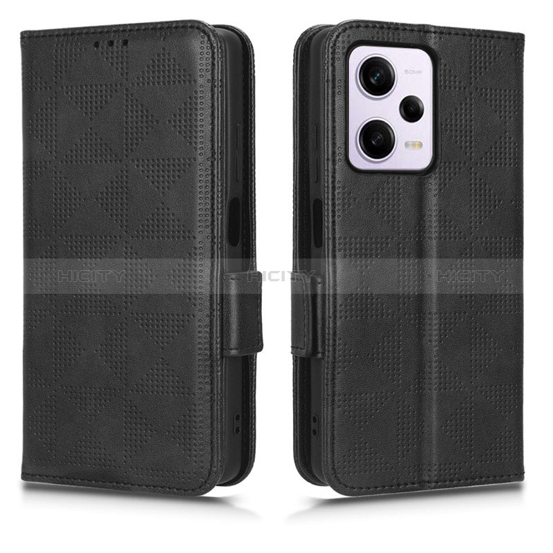 Funda de Cuero Cartera con Soporte Carcasa C02X para Xiaomi Redmi Note 12 Explorer Negro