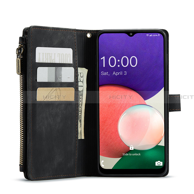 Funda de Cuero Cartera con Soporte Carcasa C03S para Samsung Galaxy A22 5G