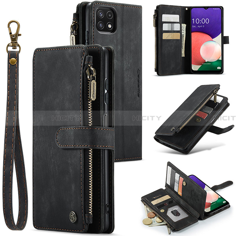 Funda de Cuero Cartera con Soporte Carcasa C03S para Samsung Galaxy A22 5G