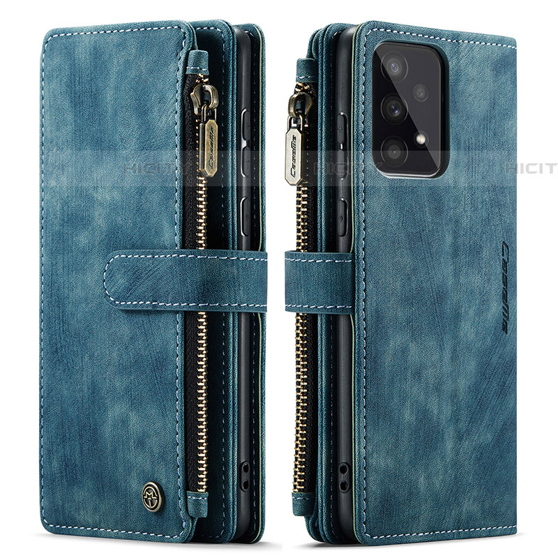 Funda de Cuero Cartera con Soporte Carcasa C03S para Samsung Galaxy A53 5G Azul