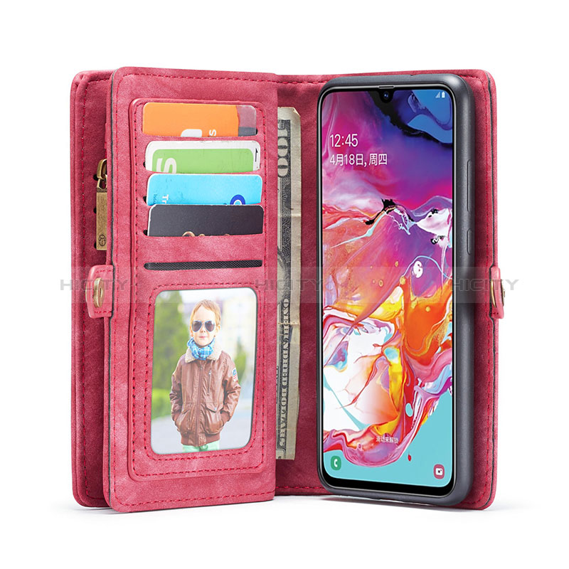 Funda de Cuero Cartera con Soporte Carcasa C03S para Samsung Galaxy A70