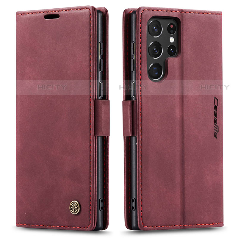 Funda de Cuero Cartera con Soporte Carcasa C03S para Samsung Galaxy S23 Ultra 5G