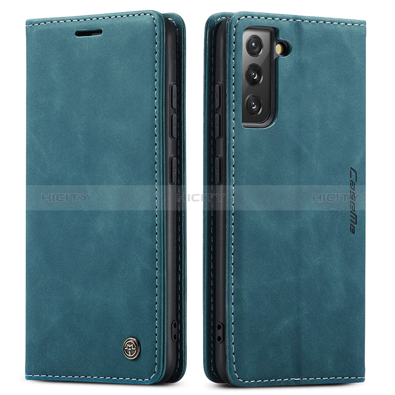 Funda de Cuero Cartera con Soporte Carcasa C03S para Samsung Galaxy S24 5G Azul