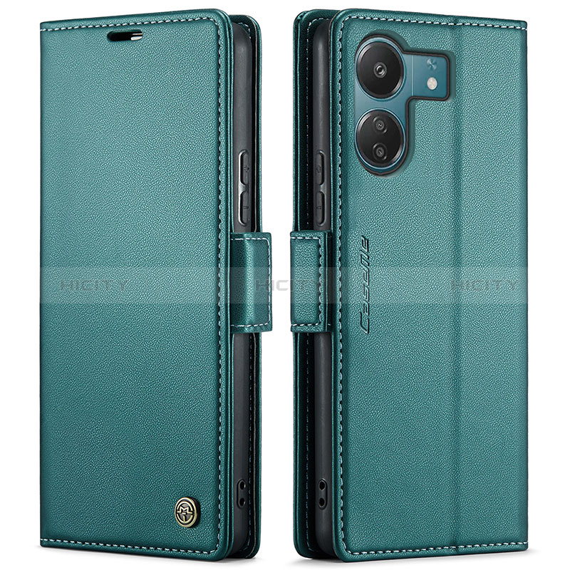 Funda de Cuero Cartera con Soporte Carcasa C03S para Xiaomi Poco C65 Verde