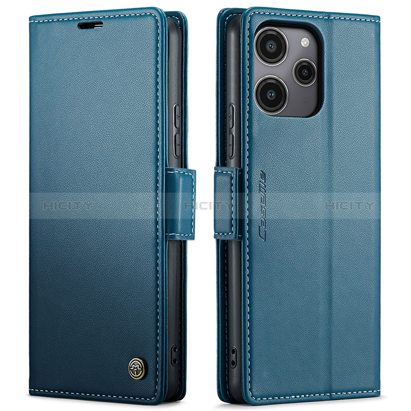 Funda de Cuero Cartera con Soporte Carcasa C03S para Xiaomi Redmi 12 5G Azul