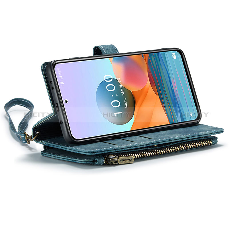 Funda de Cuero Cartera con Soporte Carcasa C03S para Xiaomi Redmi Note 10 Pro 4G