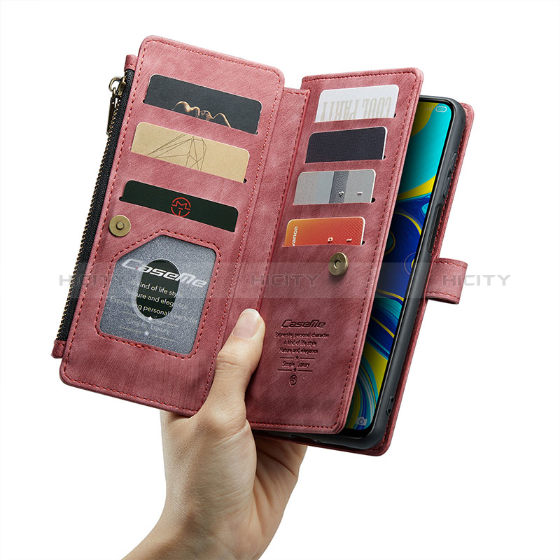 Funda de Cuero Cartera con Soporte Carcasa C03S para Xiaomi Redmi Note 9 Pro Max