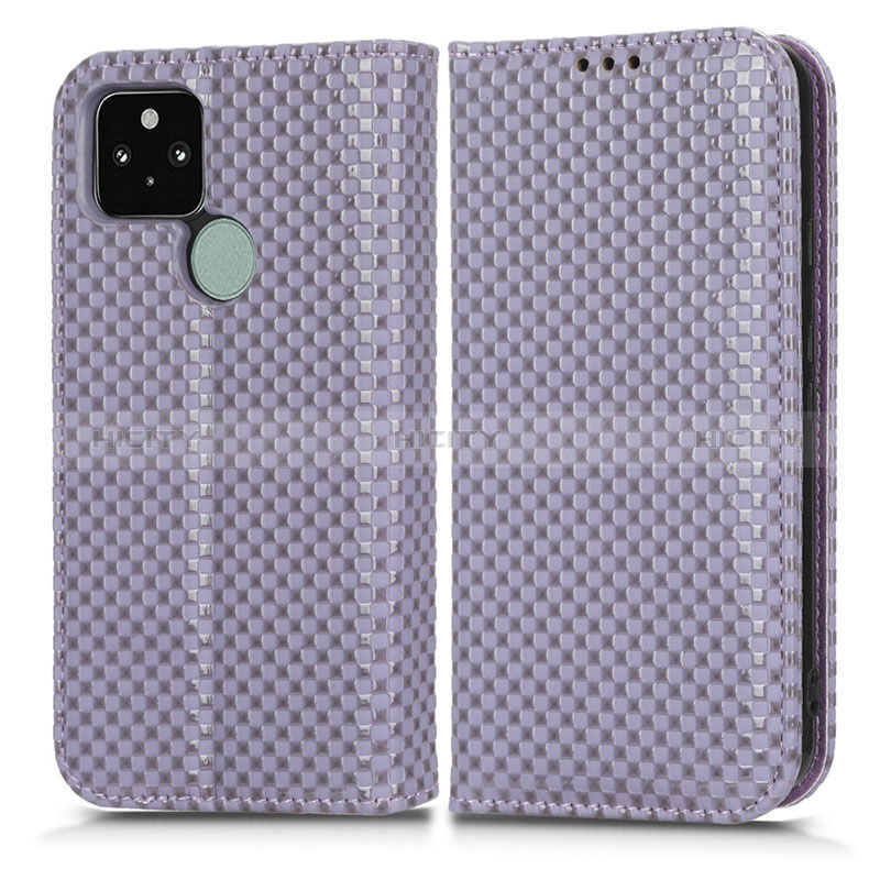 Funda de Cuero Cartera con Soporte Carcasa C03X para Google Pixel 5