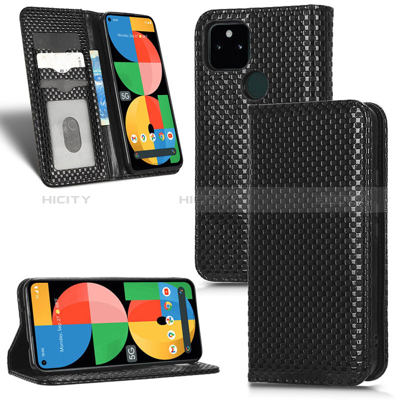 Funda de Cuero Cartera con Soporte Carcasa C03X para Google Pixel 5a 5G